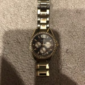 Fossil Tortoise Shell Face Watch